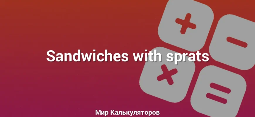 Sandwiches with sprats